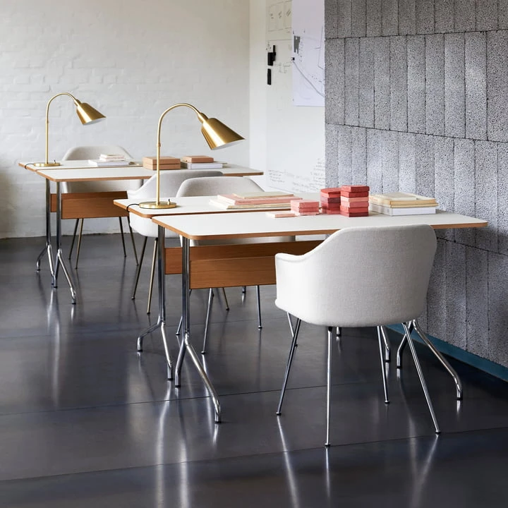 &Tradition & Tradition - Rely HW35 Armchair, Chrome / Kvadrat Re-Wool 218 - Image 6