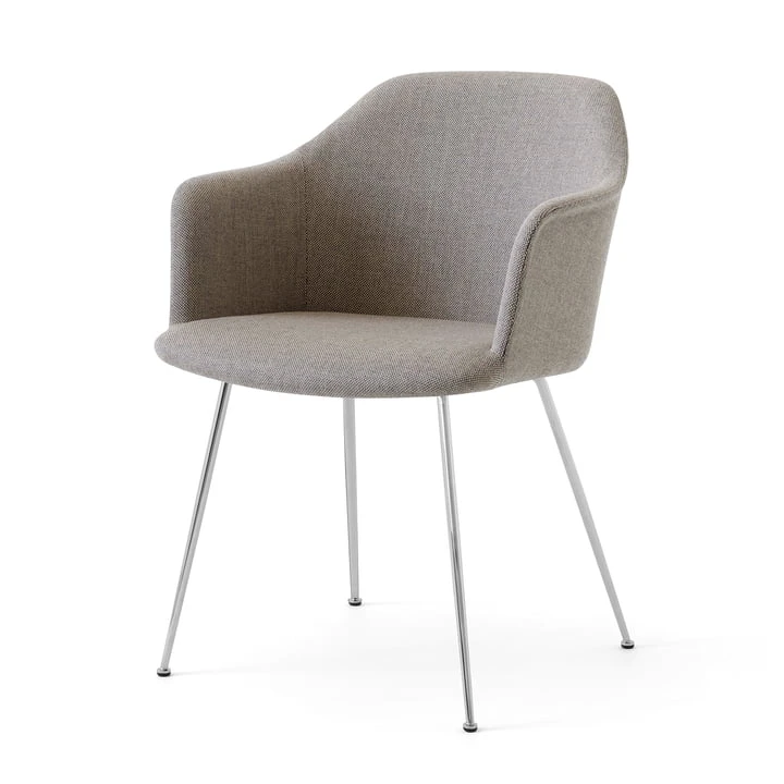 &Tradition & Tradition - Rely HW35 Armchair, Chrome / Kvadrat Re-Wool 218