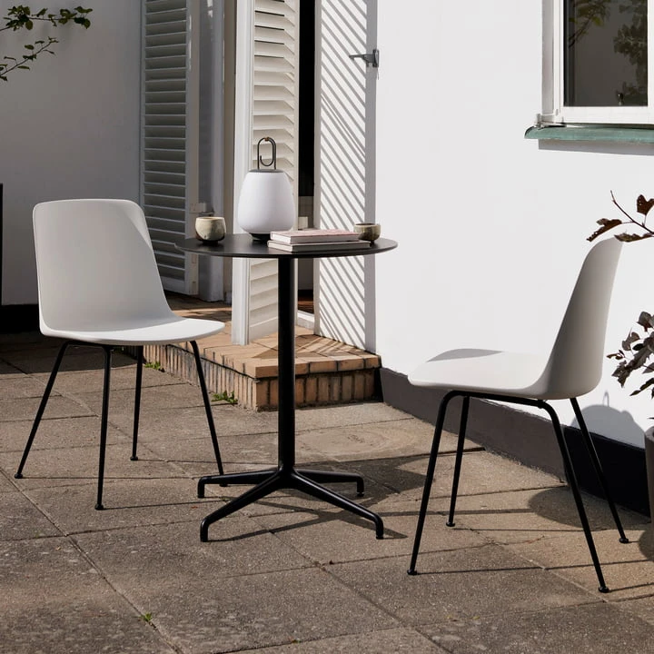 &Tradition & Tradition - Rely ATD5 Outdoor Table, Ø 65 Cm, Black - Image 4