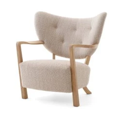 &Tradition & Tradition - Wulff ATD2 Lounge Chair, Oiled Oak / Beige ( Karakorum 003 )