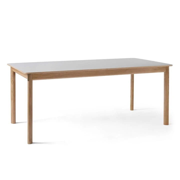 &Tradition & Tradition - Patch HW1 Dining Table, 180 X 90 Cm, Oiled Oak / Fenix Nano Laminate Beige Arizona 0748