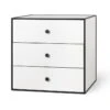 Audo - Frame 49 With 3 Drawers, White