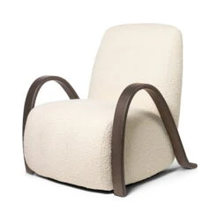 Ferm Living - Buur Lounge Chair, Nordic Boucle, Off-white