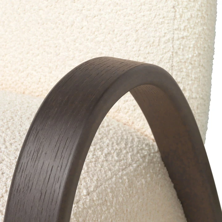 Ferm Living - Buur Lounge Chair, Nordic Boucle, Off-white - Image 3