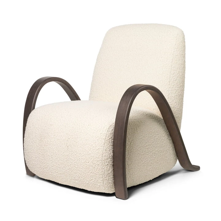Ferm Living - Buur Lounge Chair, Nordic Boucle, Off-white