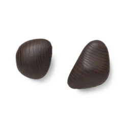 Ferm Living - Cairn Wall Hooks, Dark Brown (set Of 2)