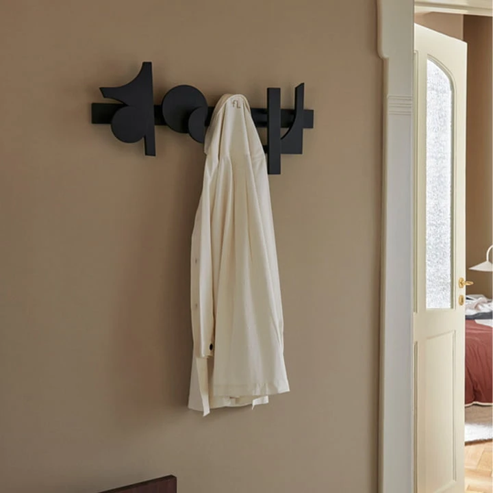 Ferm Living - Cupe Wall Coat Rack, Black - Image 2