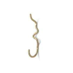 Ferm Living - Curvature Wall Hook Single, Brass