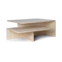 Ferm Living - Distinct Grande Duo Coffee Table, Travertine Stone