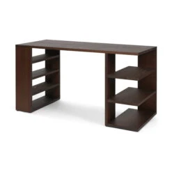 Ferm Living - Edre Desk, 65 X 137cm, Dark Stained Pine