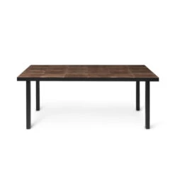 Ferm Living - Flod Tile Dining Table, 181 X 81 Cm, Mocha / Black