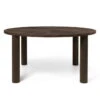 Ferm Living - Post Dining Table Ø 150 Cm, Smoked Oak