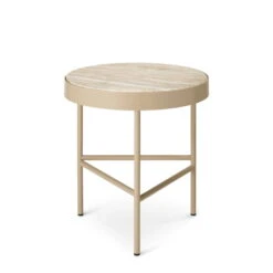 Ferm Living - Travertine Coffee Table, Small, Cashmere