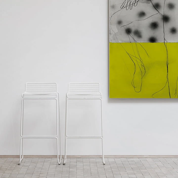 Hay - Hee Bar Stool Low, White - Image 3