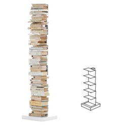 Opinion Ciatti - Ptolomeo Stand-Bookshelf PT72, White