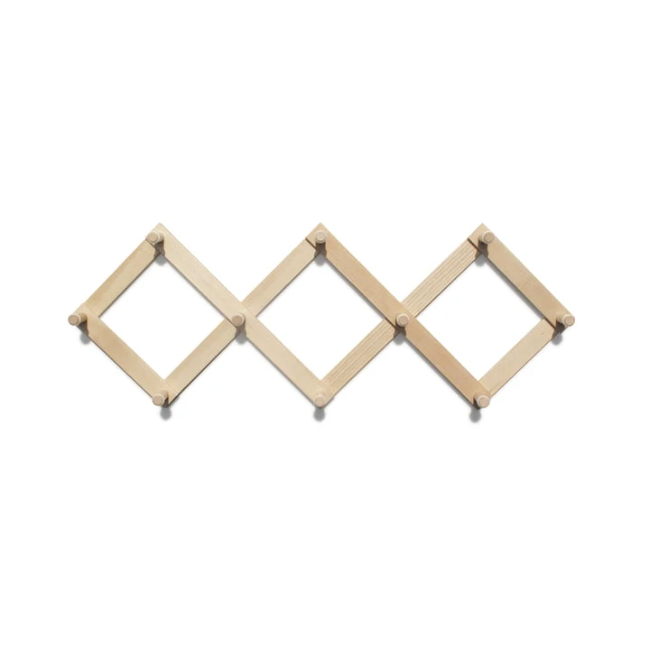 Side By Side - Lia Wall Coat Rack, Ash / Maple