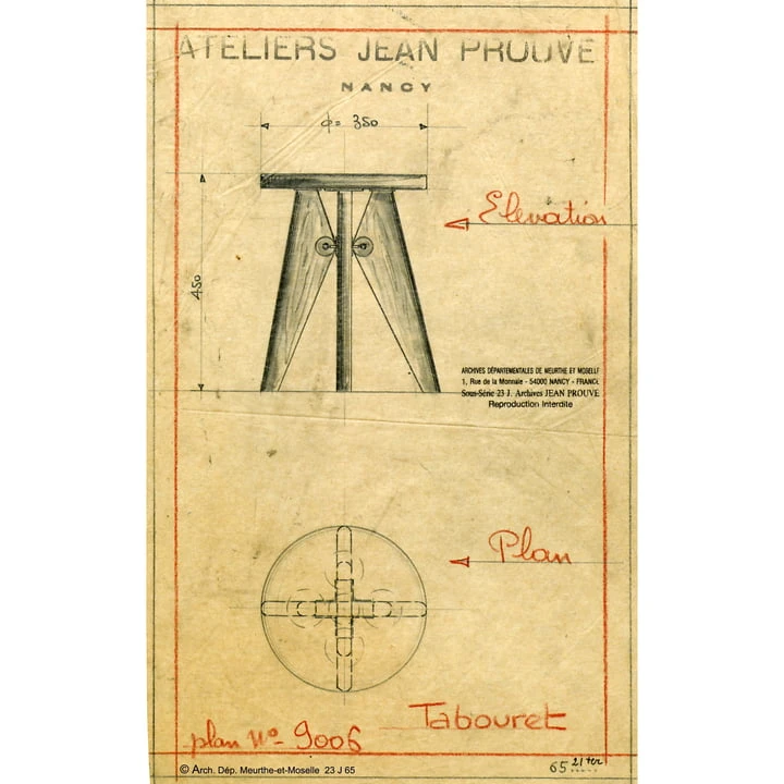 Vitra - Tabouret Solvay , Dark Oak / Black - Image 5