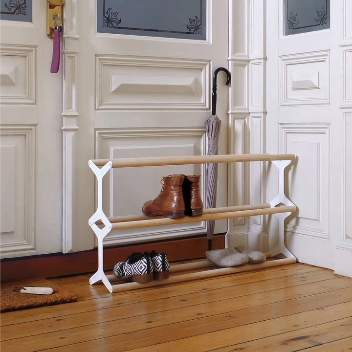 Vonbox - Shoe Shelf Stixx 3gang, White / Ash - Image 3