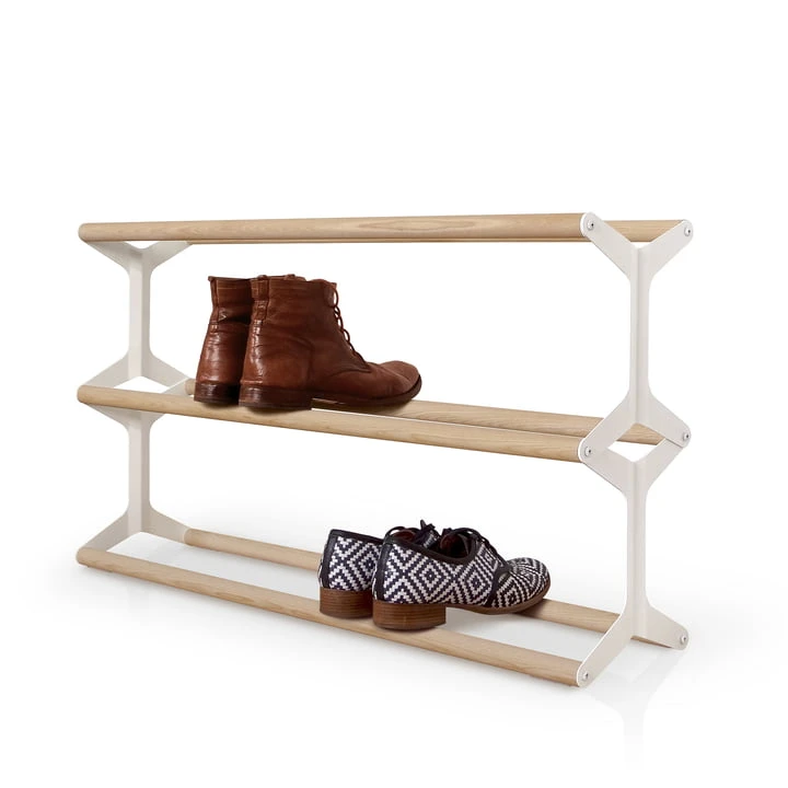 Vonbox - Shoe Shelf Stixx 3gang, White / Ash - Image 2
