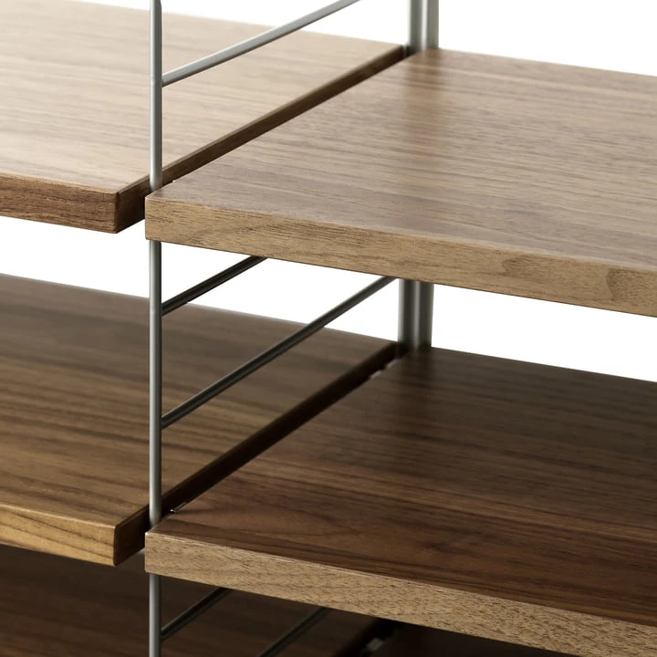 String - Shelf 58 X 20 Cm (pack Of 3), Walnut - Image 2